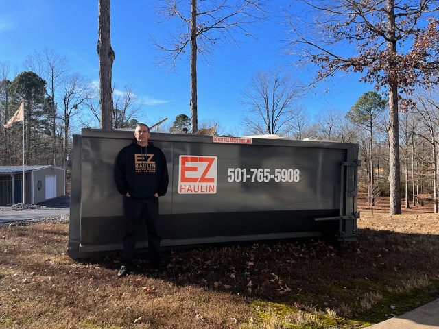20 yard roll-off dumpster rental from EZ Haulin in Central Arkansas